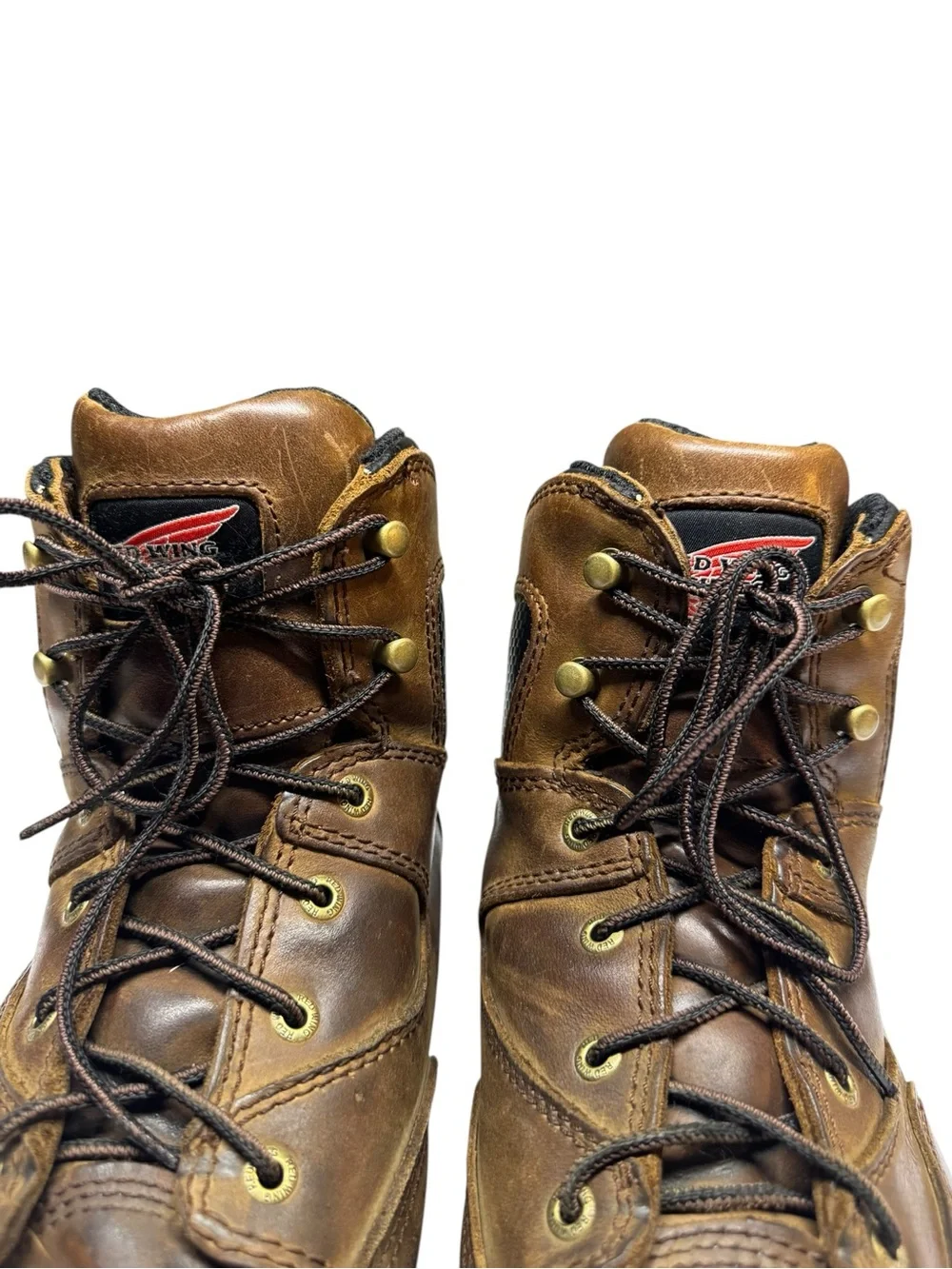 Red Wing Mens Steel Toe Metguard Work Boots Brown Size 12D Super Sole